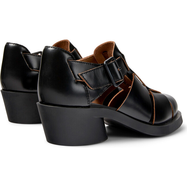 Women's Bonnie Leather Sandals, Black - Sandals - 5