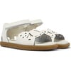 Miko Twins First Walker Sandals, White Natural - Sandals - 1 - thumbnail