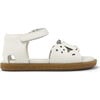 Miko Twins First Walker Sandals, White Natural - Sandals - 3