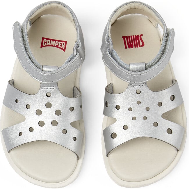 Miko Twins First Walker Sandals, Silver - Sandals - 2