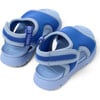 Oruga Calfskin Leather Flexible First Walker Sandals, Medium Blue - Sandals - 5