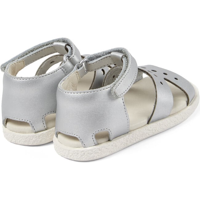 Miko Twins First Walker Sandals, Silver - Sandals - 5