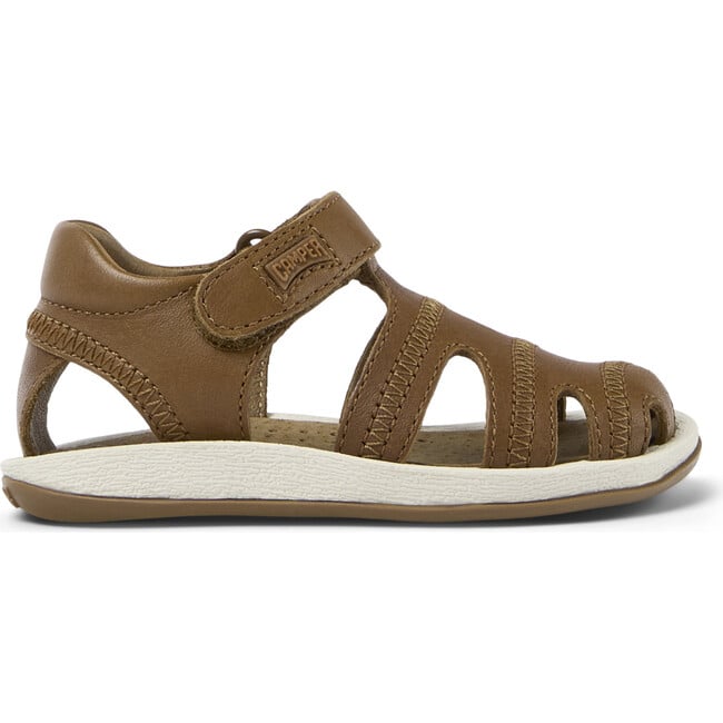 Bicho Leather Flexible First Walker Sandals, Medium Brown - Sandals - 3