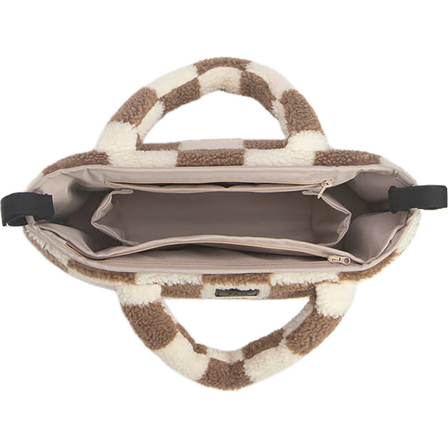 Stroller Organizer, Print Checker Tan - Stroller Accessories - 5
