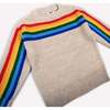 Rainbow Mini Sweater, Beige Multi - Sweaters - 2