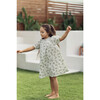 Smocked Floral 3-Quarter Sleeve Dress, White - Dresses - 2