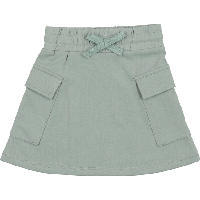 Rugby Stripe Pocket A-Line Short Skirt, Mint