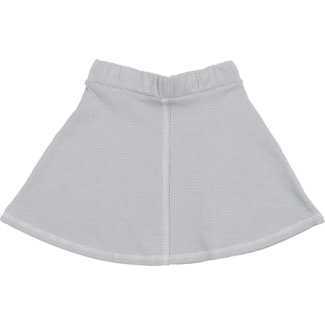Micro-Grid Patterned Short Skirt, Sky Blue