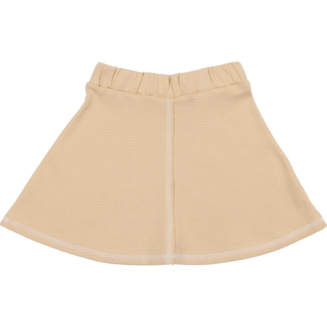 Micro-Grid Patterned Short Skirt, Honey