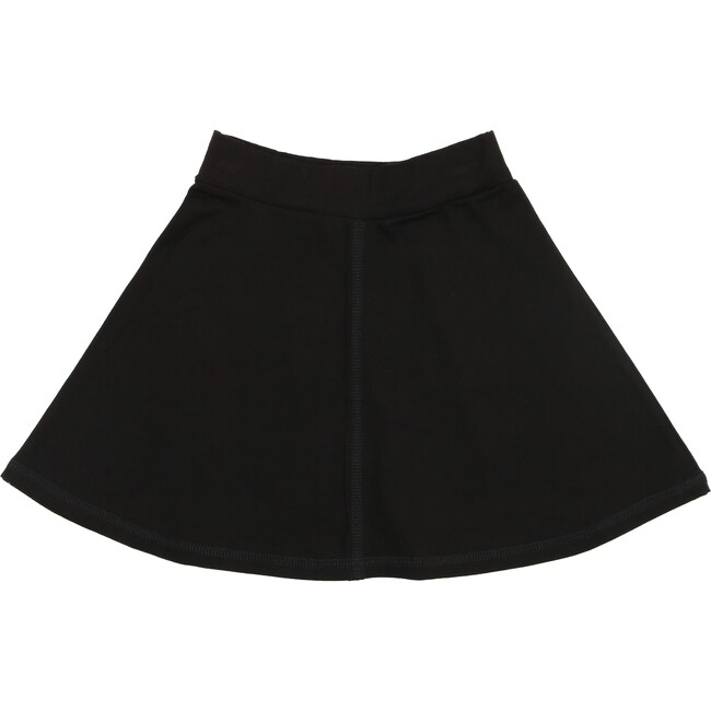 Girls Color-Block Pocket Skirt, Black