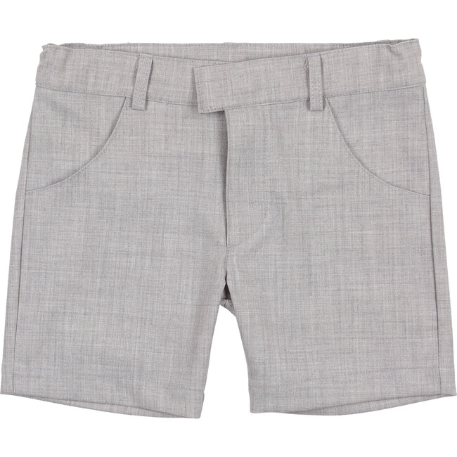 Boys Dress Shorts, Heathered Grey