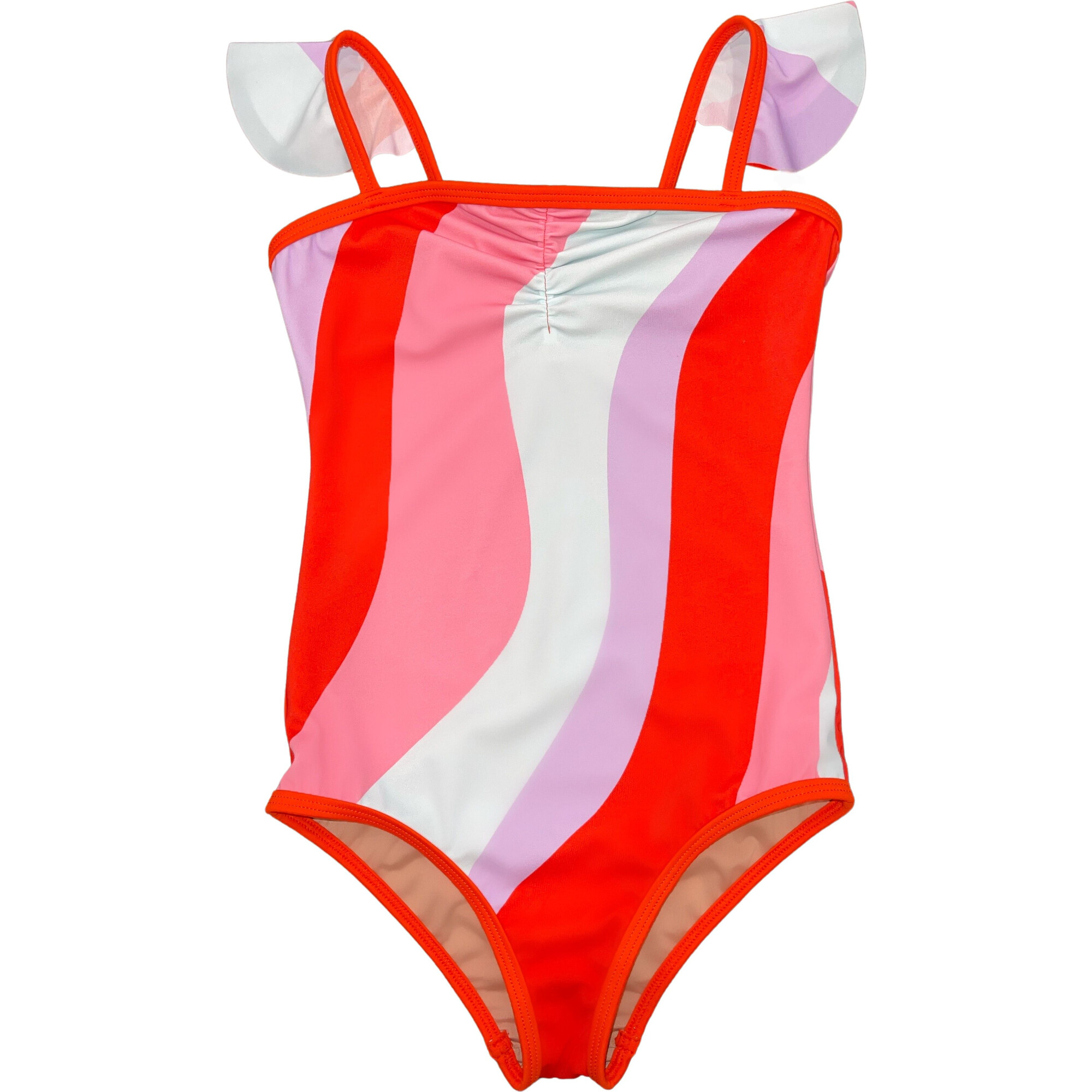 Girl's Little Vivi One-Piece Swimsuit, Pucci Stripe - One Pieces - 1