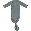 Moss Rib Knit Newborn Knotted Gown - Nightgowns - 1 - thumbnail
