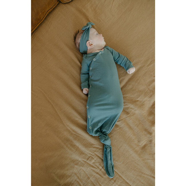 Moss Rib Knit Newborn Knotted Gown