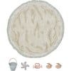 Island Washable Round Play Rug, Natural - Rugs - 1 - thumbnail