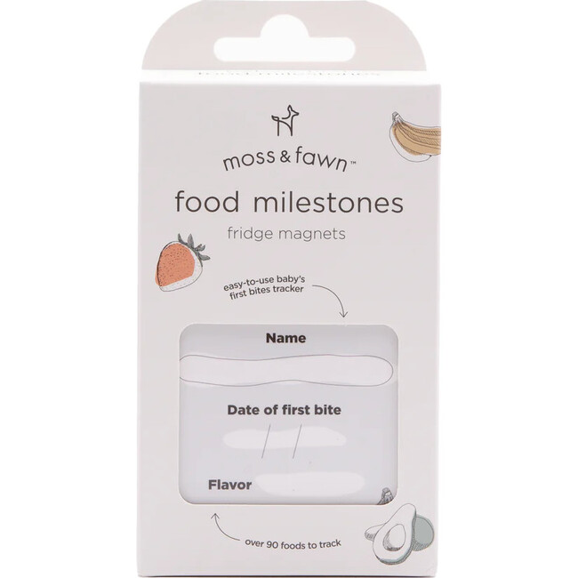 Moss and Fawn Food Milestone Magnet