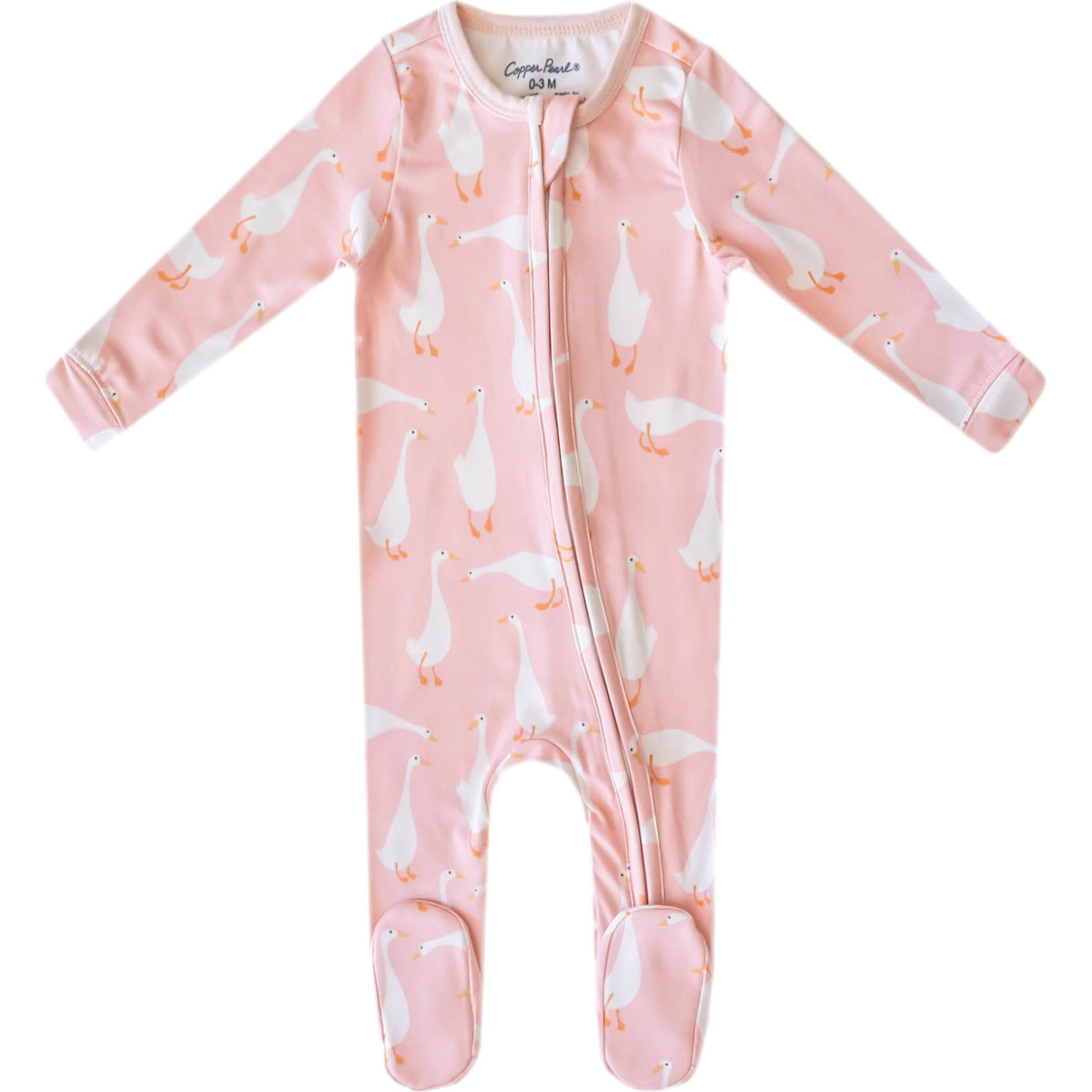 Goosie Zip-Up Footie - Footie Pajamas - 1