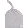 Ash Rib Knit Top Knot Hat - Hats - 1 - thumbnail