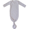 Ash Rib Knit Newborn Knotted Gown - Nightgowns - 1 - thumbnail