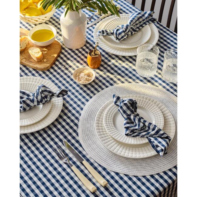 Table Cloth, Navy Gingham - Tableware - 2