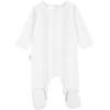 Tiny Tucks Footie, White - Footie Pajamas - 1 - thumbnail