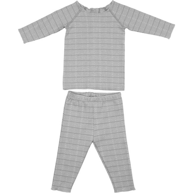 Raglan Sleeve Loungewear Set, Grey