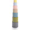 Tiny BIO Sustainable Bioplastic Stacking Play Cups - Bath Toys - 6
