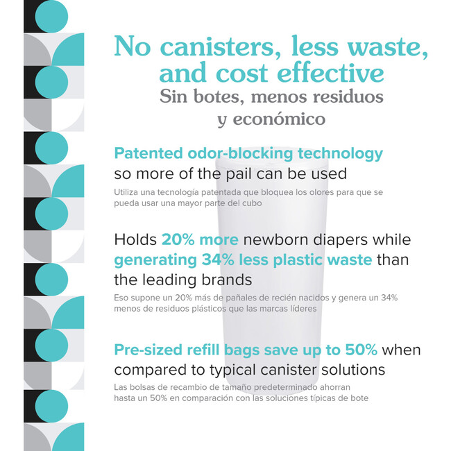 Classic Diaper Pail, Slate - Potty Training - 4