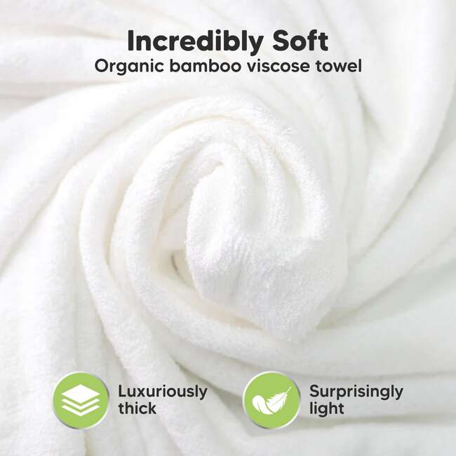 Cuddle Organic Baby Hooded Towel 35X35, Lion - Bath Accessories - 2