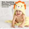 Cuddle Organic Baby Hooded Towel 35X35, Lion - Bath Accessories - 3