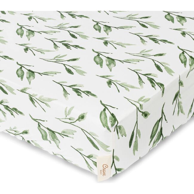 Parker Fitted Crib Fitted Sheet, Leaf