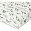 Parker Fitted Crib Fitted Sheet, Leaf - Crib Sheets - 1 - thumbnail