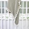 Parker Fitted Crib Fitted Sheet, Leaf - Crib Sheets - 5