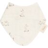 Organic Cotton 3-Piece Bunny Bib Set, White - Bibs - 7