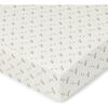 Organic Cotton Poppy Fitted Crib Sheet, White - Crib Sheets - 1 - thumbnail