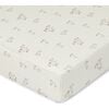 Organic Cotton Bunny Fitted Crib Sheet, White - Crib Sheets - 1 - thumbnail