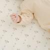 Organic Cotton Poppy Fitted Crib Sheet, White - Crib Sheets - 2