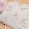 Organic Cotton Bunny Single Swaddle, White - Swaddles - 2