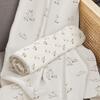 Organic Cotton Poppy Single Swaddle, White - Swaddles - 4