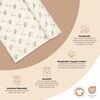 Organic Cotton Poppy Single Swaddle, White - Swaddles - 6