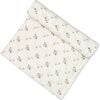 Organic Cotton Poppy Single Swaddle, White - Swaddles - 7