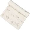 Organic Cotton Bunny Single Swaddle, White - Swaddles - 8