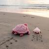 SEA TURTLE - MOM & BABY - PINK - Plush - 4