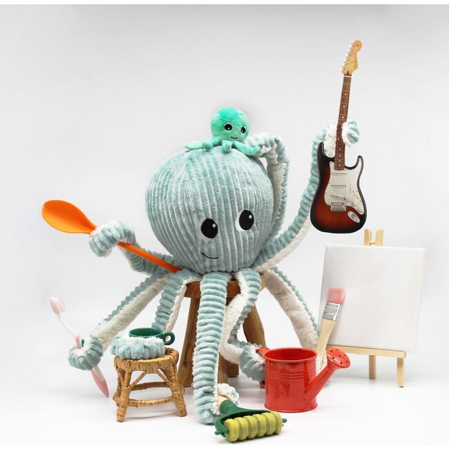 OCTOPUS - MOM & BABY - MINT - Plush - 4