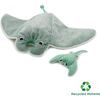 MANTA RAY - MOM & BABY - MINT - Plush - 1 - thumbnail