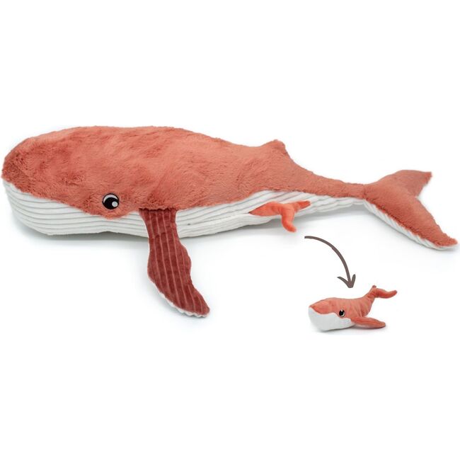 WHALE - MOM & BABY - TERRACOTTA - Plush - 2