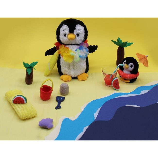 PENGUIN - MOM & BABY - BLACK - Plush - 3