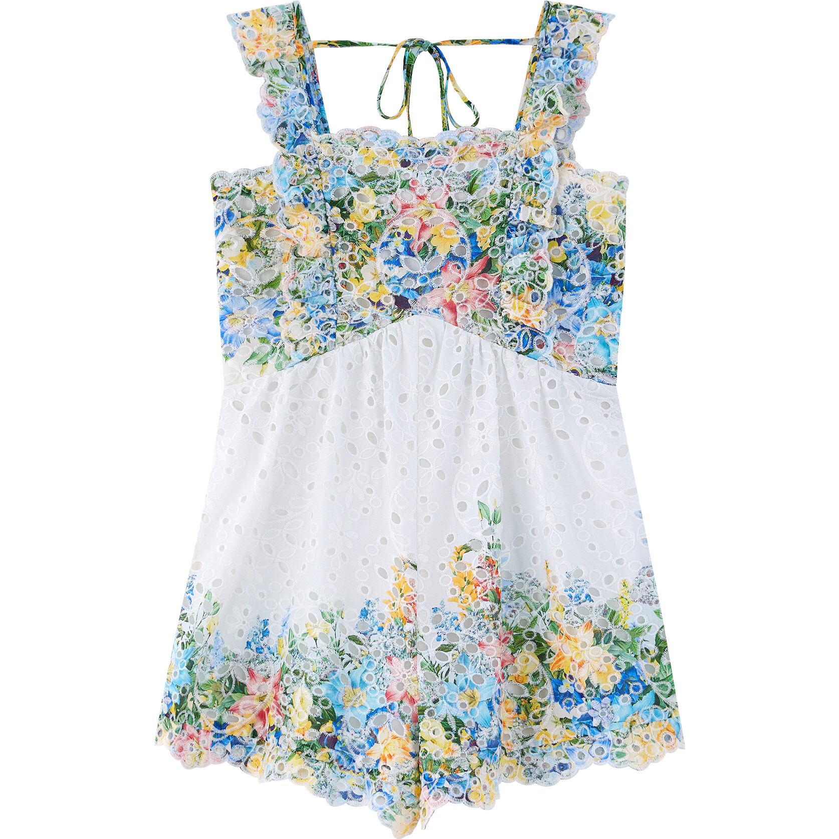 Serenity Embroidered Romper Romper - Rompers - 1