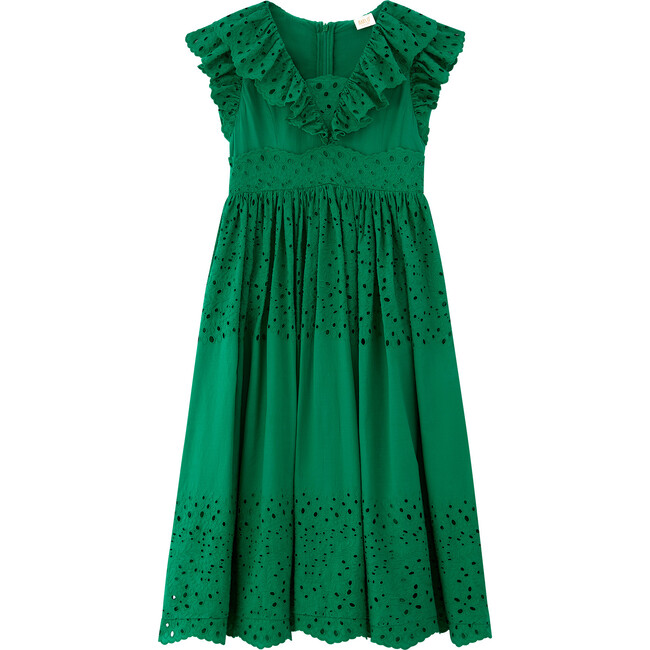 Naomi Embroidered Maxi Dress Green