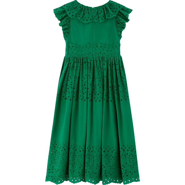 Naomi Embroidered Maxi Dress Green - Dresses - 3